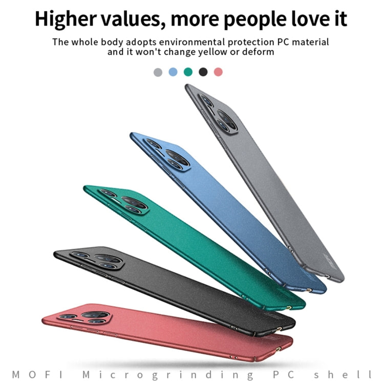 For Huawei P70 MOFI Fandun Series Frosted PC Ultra-thin All-inclusive Phone Case(Blue) - Huawei Cases by MOFI | Online Shopping UK | buy2fix