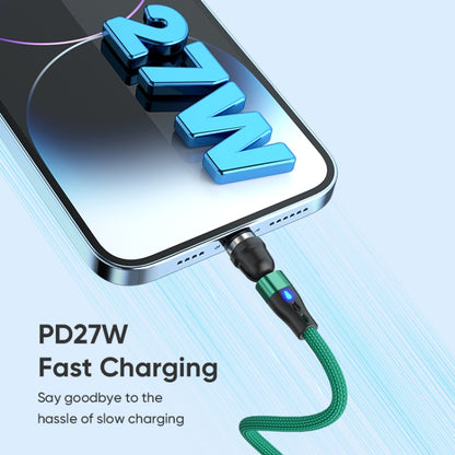 ENKAY PD60W Type-C to Type-C / 8 Pin / Micro USB Magnetic 540 Degrees Rotating Fast Charging Cable, Length:1m(Green) - Charging Cable & Head by ENKAY | Online Shopping UK | buy2fix