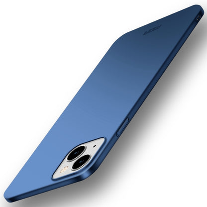 For iPhone 15 MOFI Frosted PC Ultra-thin Hard Phone Case(Blue) - iPhone 15 Cases by MOFI | Online Shopping UK | buy2fix