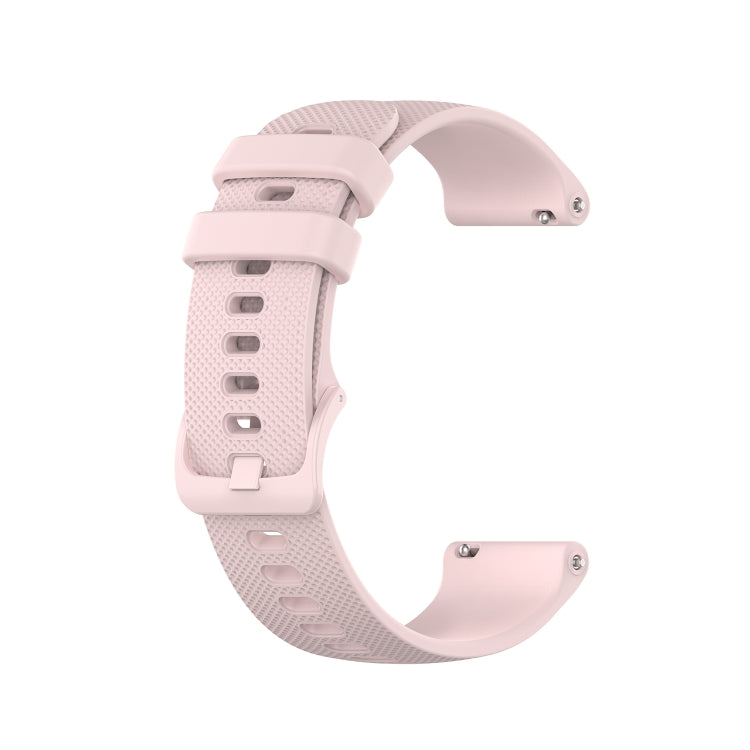 For Samsung Galaxy watch 5 Golf Edition 20mm Checkered Silicone Watch Band(Pink) - Watch Bands by buy2fix | Online Shopping UK | buy2fix