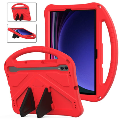 For Samsung Galaxy Tab S9 EVA Shockproof Tablet Case with Holder(Red) - Galaxy Tab S9 Cases by buy2fix | Online Shopping UK | buy2fix