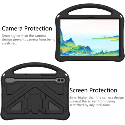 For Samsung Galaxy Tab S7 T870 EVA Shockproof Tablet Case with Holder(Black) - Galaxy Tab S7 by buy2fix | Online Shopping UK | buy2fix