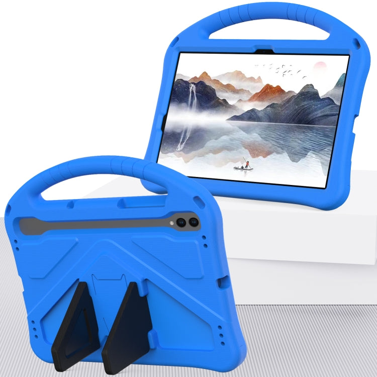 For Samsung Galaxy Tab S10 EVA Shockproof Tablet Case with Holder(Blue) - Tab S10 Cases by buy2fix | Online Shopping UK | buy2fix