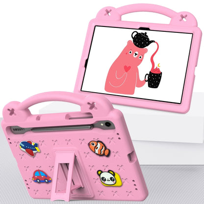 For Samsung Galaxy Tab S9 FE / X510N Handle Kickstand Children EVA Shockproof Tablet Case(Pink) - Galaxy Tab S9 FE by buy2fix | Online Shopping UK | buy2fix