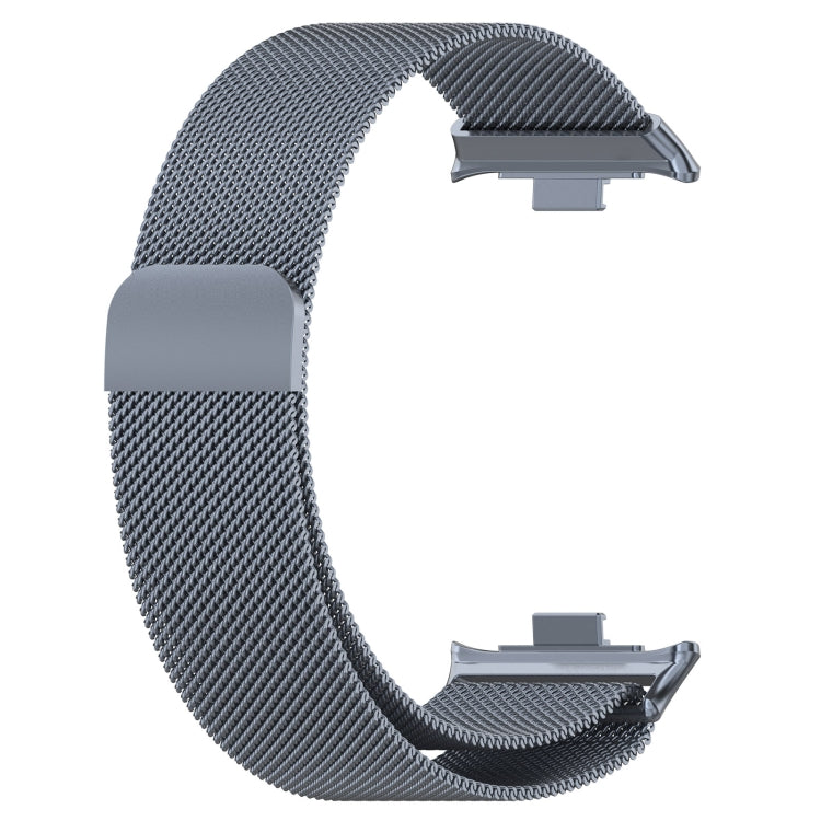 For Xiaomi Mi Band 8 Pro Milan Magnetic Steel Mesh Watch Band(Gray) - Watch Bands by buy2fix | Online Shopping UK | buy2fix