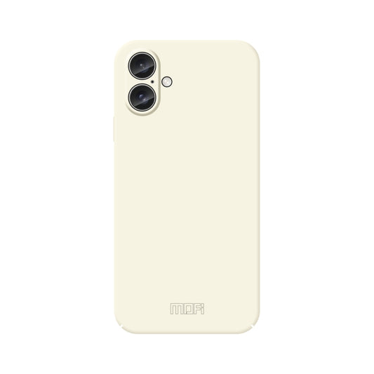 For iPhone 16 MOFI Qin Series Skin Feel All-inclusive PC Phone Case(Beige) - iPhone 16 Cases by MOFI | Online Shopping UK | buy2fix