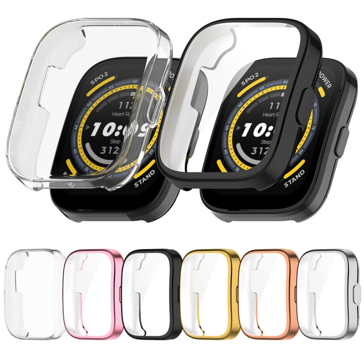 For Amazfit Bip 5 All-Inclusive TPU Protective Case(Pink) - Watch Cases by buy2fix | Online Shopping UK | buy2fix