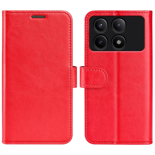 For Xiaomi Redmi K70E R64 Texture Horizontal Flip Leather Phone Case(Red) - K70E Cases by buy2fix | Online Shopping UK | buy2fix