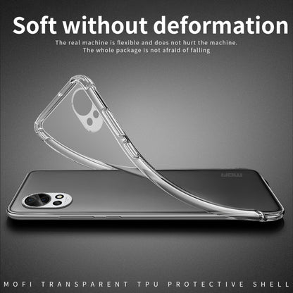 For Huawei nova 12 MOFI Ming Series Ultra-thin TPU Phone Case(Transparent) - Huawei Cases by MOFI | Online Shopping UK | buy2fix