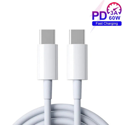 XJ-97 60W 3A USB-C / Type-C to Type-C Fast Charging Data Cable, Cable Length:2m - USB-C & Type-C Cable by buy2fix | Online Shopping UK | buy2fix