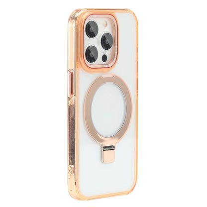 For iPhone 14 Pro Max Starlink Stand Clear Magsafe Phone Case(Orange) - iPhone 14 Pro Max Cases by buy2fix | Online Shopping UK | buy2fix