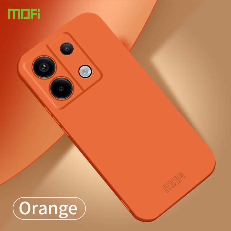 For Xiaomi Redmi Note 13 MOFI Qin Series Skin Feel All-inclusive PC Phone Case(Orange) - Note 13 Cases by MOFI | Online Shopping UK | buy2fix