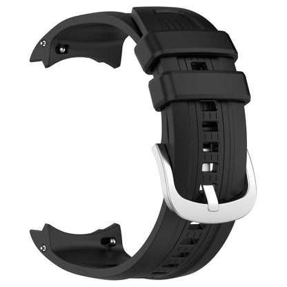 For Amazfit Balance A2286 Vertical Texture Silicone Watch Band(Black) - Watch Bands by buy2fix | Online Shopping UK | buy2fix
