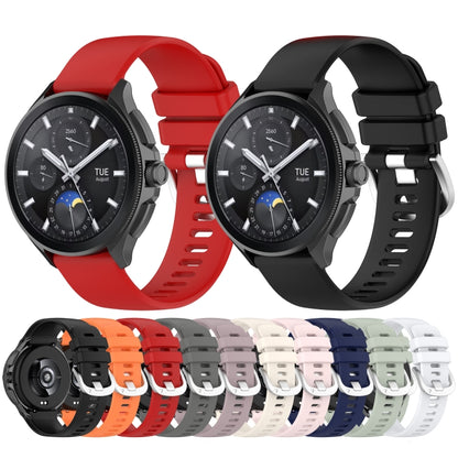 For Xiaomi Watch S3 Glossy Surface Silicone Watch Band(Orange) - Watch Bands by buy2fix | Online Shopping UK | buy2fix