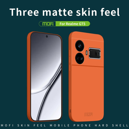 For Realme GT5 MOFI Qin Series Skin Feel All-inclusive PC Phone Case(Green) - Realme Cases by MOFI | Online Shopping UK | buy2fix