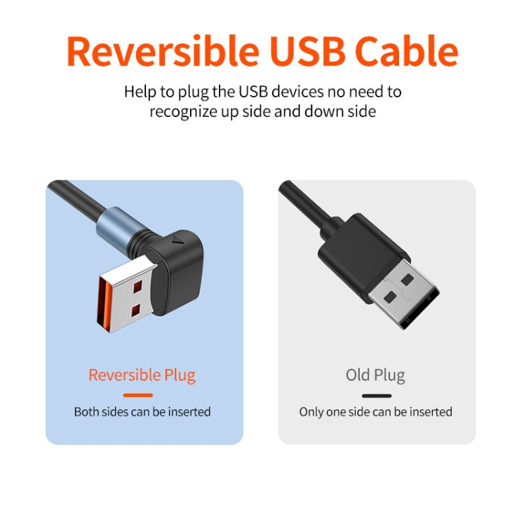 ENKAY 66W Reversible USB to Type-C / 8 Pin / Micro USB Elastic Spring Fast Charging Cable, Length 1.5m(Type A) - Multifunctional Cable by ENKAY | Online Shopping UK | buy2fix