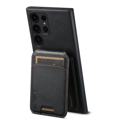 For Samsung Galaxy S23+ 5G Suteni H02 Leather Wallet Stand Back Phone Case(Black) - Galaxy S23+ 5G Cases by Suteni | Online Shopping UK | buy2fix