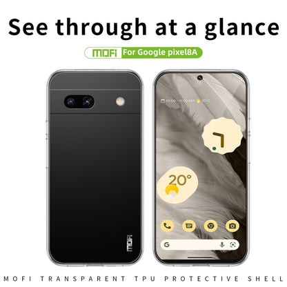 For Google Pixel 8a MOFI Ming Series Transparent Ultra-thin TPU Phone Case(Transparent) - Google Cases by MOFI | Online Shopping UK | buy2fix