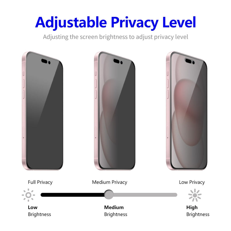 For iPhone 14 Plus ENKAY Easy Install Anti-peeping Privacy Full Screen Tempered Glass Film - iPhone 14 Plus Tempered Glass by ENKAY | Online Shopping UK | buy2fix