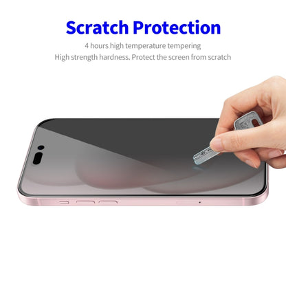 For iPhone 14 Pro Max ENKAY Easy Install Anti-peeping Privacy Full Screen Tempered Glass Film - iPhone 14 Pro Max Tempered Glass by ENKAY | Online Shopping UK | buy2fix