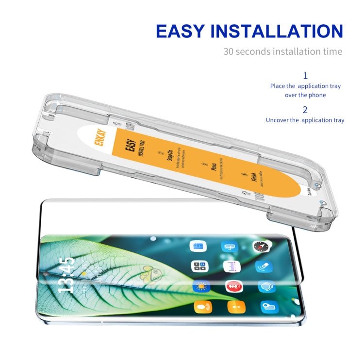 For vivo X100 Ultra ENKAY Easy Install Hot Bending Full Coverage Side Glue Tempered Glass Film - vivo Tempered Glass by ENKAY | Online Shopping UK | buy2fix