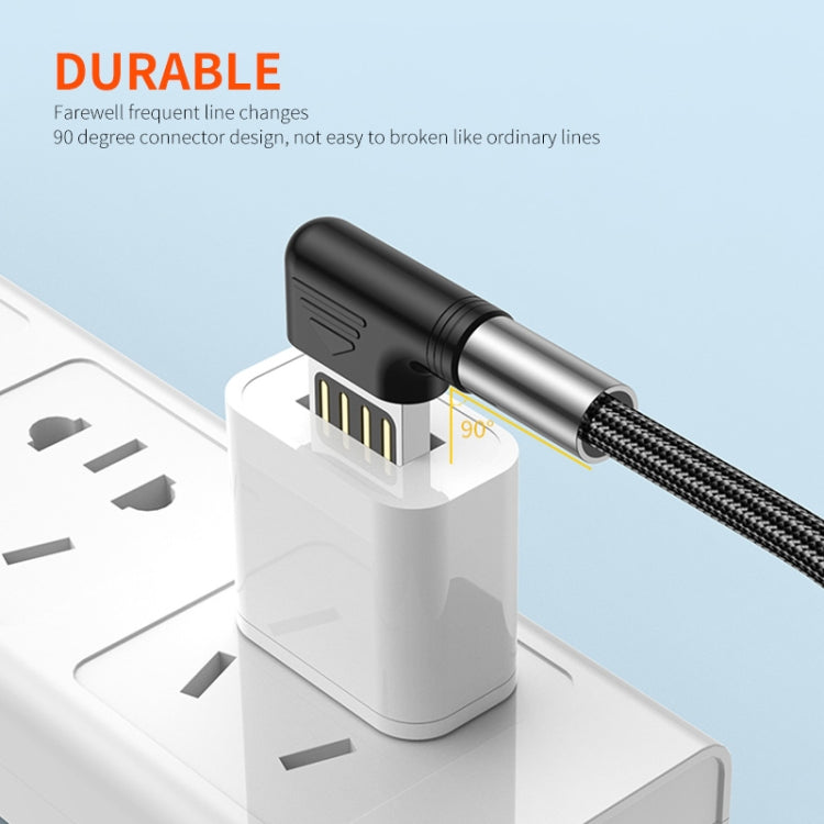 ENKAY 3A Elbow Reversible USB to Elbow Type-C Fast Charging Data Cable, Length:3m - USB-C & Type-C Cable by ENKAY | Online Shopping UK | buy2fix