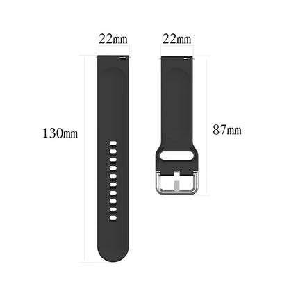 For Xiaomi Watch 2 Solid Color Metal Silver Buckle Silicone Watch Band, Size: L(Army Green) - Watch Bands by buy2fix | Online Shopping UK | buy2fix