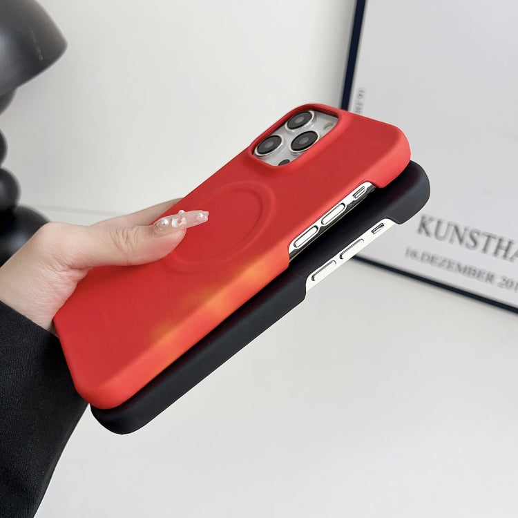 For iPhone 12 Pro MagSafe Thermal Sensor Discoloration Silicone Phone Case(Red) - iPhone 12 / 12 Pro Cases by buy2fix | Online Shopping UK | buy2fix