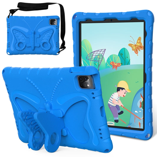 For iPad Air 11 2025 / 2024 Butterfly Bracket EVA Shockproof Tablet Case(Blue) - iPad Air 11 2025 / 2024 Cases by buy2fix | Online Shopping UK | buy2fix