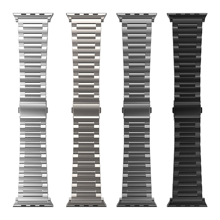 For Apple Watch SE 2022 44mm I-Shaped Titanium Watch Band(Sliver) - Watch Bands by buy2fix | Online Shopping UK | buy2fix