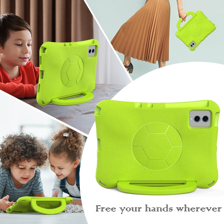 For Lenovo Tab M11 / Xiaoxin Pad 11 2024 Handle Football Shaped EVA Shockproof Tablet Case(Grass Green) - Lenovo by buy2fix | Online Shopping UK | buy2fix