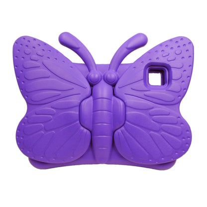 For iPad Air 11 2024 Butterfly Bracket Kids EVA Shockproof Tablet Case(Purple) - iPad Air 11 2024 Cases by buy2fix | Online Shopping UK | buy2fix