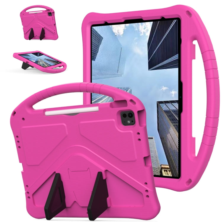 For iPad Air 13 2024 EVA Shockproof Tablet Case with Holder(RoseRed) - iPad Air 13 2024 Cases by buy2fix | Online Shopping UK | buy2fix