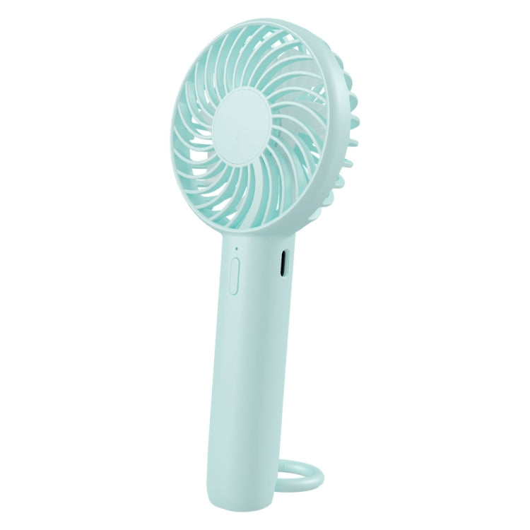 S3 3 Speed Low Noise Hanging Hole Desk Fan Portable Rechargeable Handheld Cooling Fan(Baby Blue) - Electric Fans by buy2fix | Online Shopping UK | buy2fix