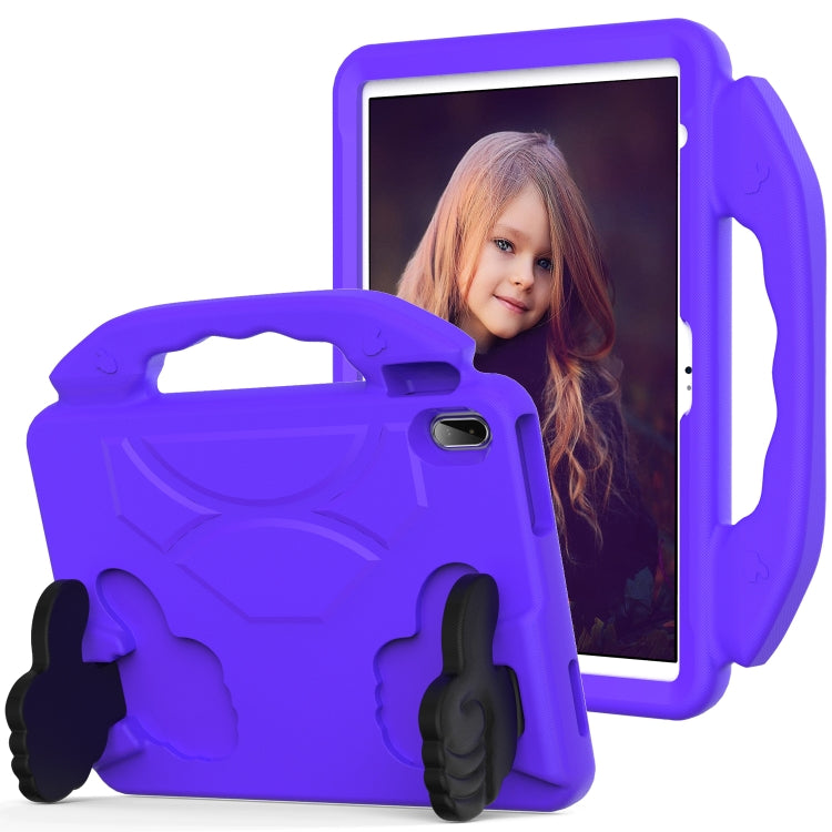 For iPad Air 11 2024 Children EVA Shockproof Tablet Case with Thumb Bracket(Purple) - iPad Air 11 2024 Cases by buy2fix | Online Shopping UK | buy2fix