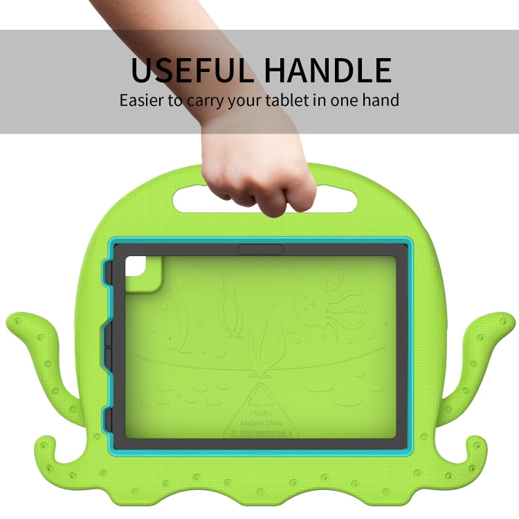 For iPad Pro 11 2024 Octopus Style EVA Hybrid PC Shockproof Tablet Case with Strap(Grass Green) - iPad Pro 11 2024 Cases by buy2fix | Online Shopping UK | buy2fix