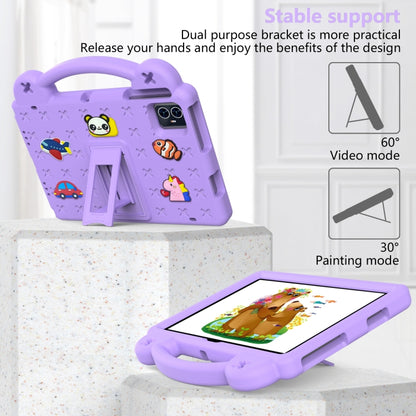 For Walmart ONN 10.1 Gen4 2024 Handle Kickstand Children EVA Shockproof Tablet Case(Light Purple) - Others by buy2fix | Online Shopping UK | buy2fix