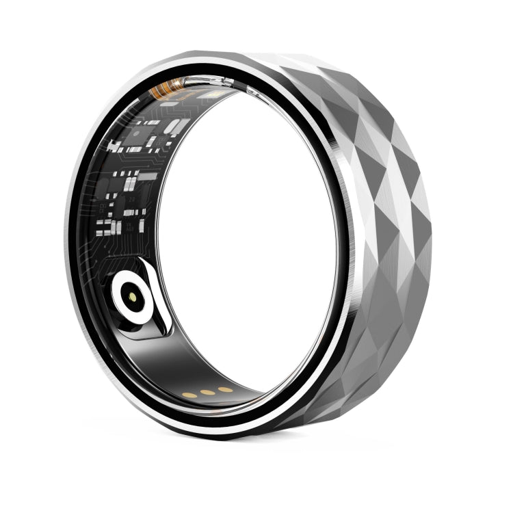 R12M SIZE 18 Smart Ring, Support Health Monitoring / Multiple Exercise Modes(Silver) - Smart Rings / Smart Telephones by buy2fix | Online Shopping UK | buy2fix