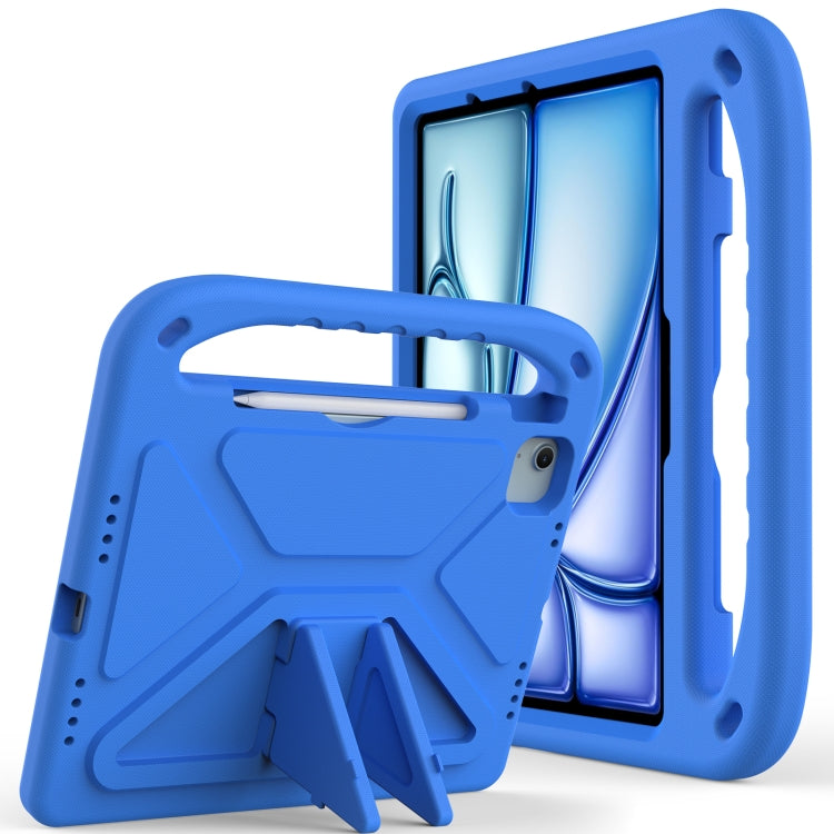 For iPad Air 11 / Pro 11 2024 Handle EVA Shockproof Tablet Case with Holder(Blue) - iPad Air 11 2024 Cases by buy2fix | Online Shopping UK | buy2fix