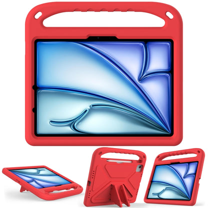 For iPad Air 11 / Pro 11 2024 Handle EVA Shockproof Tablet Case with Holder(Red) - iPad Air 11 2024 Cases by buy2fix | Online Shopping UK | buy2fix