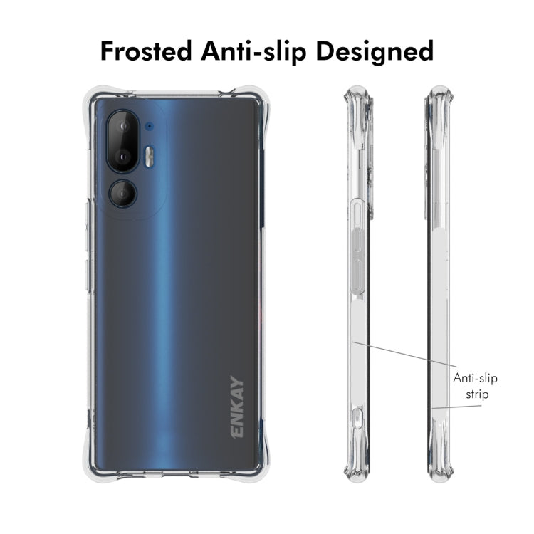 For HTC U24 Pro ENKAY Hat-Prince Transparent TPU Shockproof Phone Case - More Brand by ENKAY | Online Shopping UK | buy2fix