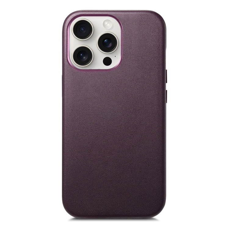 For iPhone 16 Pro Max Electroplated Metal Button Shockproof Phone Case(Purple) - iPhone 16 Pro Max Cases by buy2fix | Online Shopping UK | buy2fix