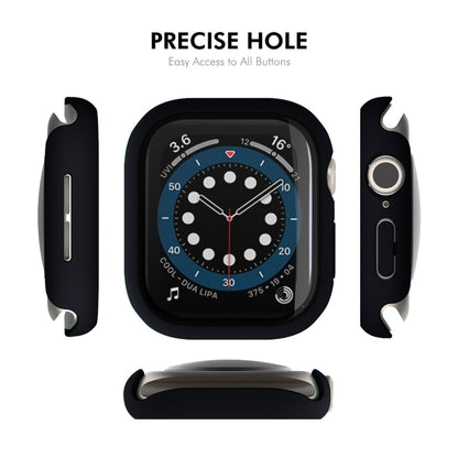 For Apple Watch Series 10 46mm ENKAY Hat-Prince PC Tempered Glass Film Integrated Watch Case(Cyan) - Watch Cases by ENKAY | Online Shopping UK | buy2fix