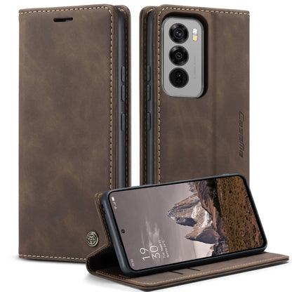 For OPPO Reno12 5G Global CaseMe 013 Multifunctional Horizontal Flip Leather Phone Case(Coffee) - Reno12 Cases by CaseMe | Online Shopping UK | buy2fix