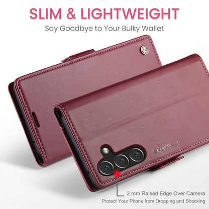 For Samsung Galaxy A16 5G CaseMe 023 Butterfly Buckle Litchi Texture RFID Anti-theft Leather Phone Case(Red) - Galaxy Phone Cases by CaseMe | Online Shopping UK | buy2fix