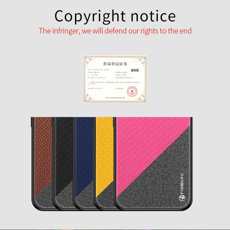PINWUYO Hong Series Anti-fall TPU+ Chemical Fiber Cloth Protective Cover for LG G8 / G8 ThinQ(Red) - LG by PINWUYO | Online Shopping UK | buy2fix