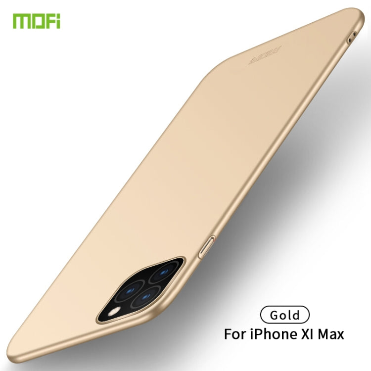 For iPhone 11 Pro Max MOFI Frosted PC Ultra-thin Hard Case (Gold) - iPhone 11 Pro Max Cases by MOFI | Online Shopping UK | buy2fix