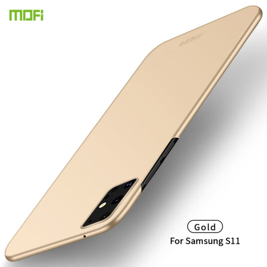 For Galaxy S20+  MOFI Frosted PC Ultra-thin Hard Case(Gold) - Galaxy Phone Cases by MOFI | Online Shopping UK | buy2fix