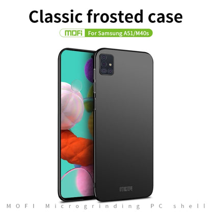 For Galaxy A51 MOFI Frosted PC Ultra-thin Hard Case(Gold) - Galaxy Phone Cases by MOFI | Online Shopping UK | buy2fix