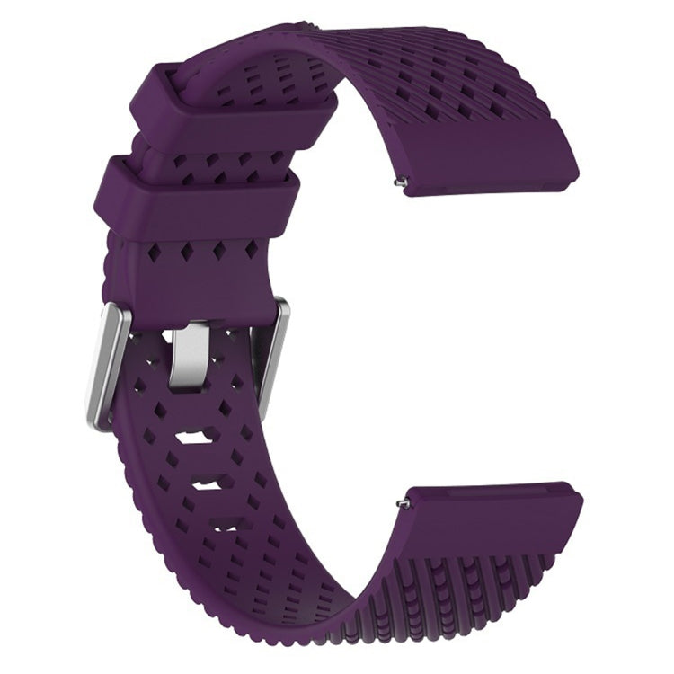 For Fitbit Versa / Versa 2 / Versa Lite 20mm Breathable Silicone Watch Band (Purple) - Watch Bands by buy2fix | Online Shopping UK | buy2fix